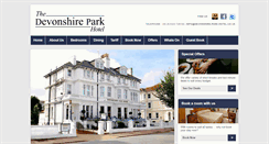 Desktop Screenshot of devonshire-park-hotel.co.uk
